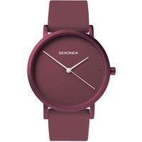Sekonda Palette Ladies 36mm Quartz Watch in Red with Analogue Display, and Red Silicone Strap 40554