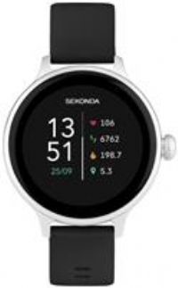 Sekonda Sekonda Connect Smart Watch | Silver Alloy Case & Black Silicone Strap | 40622