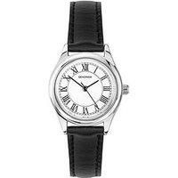 Sekonda Sekonda Womens Evans Black Leather Strap With White Dial Analogue Watch