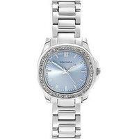 Sekonda Sekonda Womens Octaire Silver Stainless Steel Bracelet With Light Blue Dial Analogue Watch