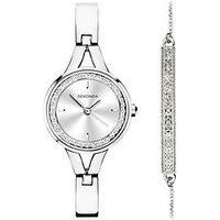 Sekonda Dress Gift Set Ladies 24mm Quartz Watch in Silver with Analogue Display, and Silver Alloy Strap 49016