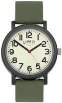 Limit Easy Read Green Silicone Strap Watch