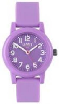 Limit Easy Read Purple Silicone Strap Watch