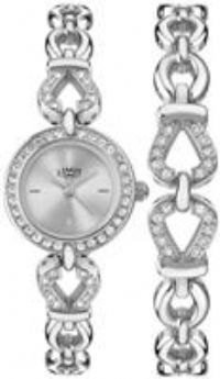 Limit Women's Silver Plated Bracelet and Watch Set