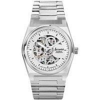 Accurist Origin Skeleton Mens 41mm Automatic Watch in Silver with Analogue Display, and Silver Stainless Steel Strap 70022