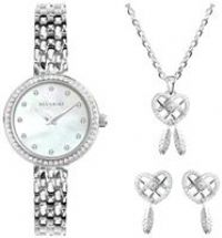 Accurist Ladies Silver Rhodium Plated Bracelet Watch Set