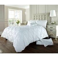 Pintuck Pleated Alford Duvet Cover Set Bedding With Pillowcase All Sizes Colour
