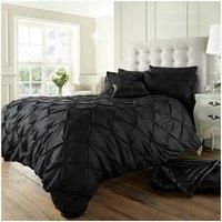 Pintuck Pleated Alford Duvet Cover Set Bedding With Pillowcase All Sizes Colour