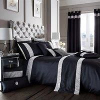 Premium Polycotton Onyx Duvet Cover With Pillowcases