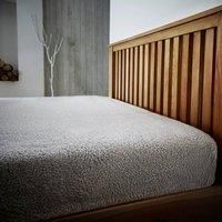 Teddy Bear Fleece Fitted Bed Sheet Bedding Warm Cosy Thermal Single Double King