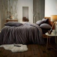 TEDDY Bear Bedding  DUVET COVER SET Fleece Thermal Warm Bedding & Pillowcase