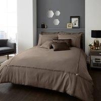 Premium Polycotton Duvet Cover With Pillowcases - Oyster