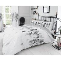 DUVET COVER SET REVERSIBLE GEOMETRIC BEDDING WITH PILLOWCASE SINGLE DOUBLE KING