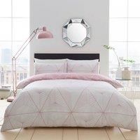 GAVENO CAVAILIA king bed duvet quilt cover zander geometric geo diamond blush pink bedding set soft piece pillow kitchen button comforter decor microfiber cotton comfort ultra hotel elegant