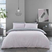 GC GAVENO CAVAILIA Reversible King Size Duvet Cover, Warm & Cosy Geometric Bedding Sets, Quilt Cover With Pillow Cases, Blush Pink