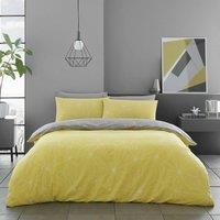 GC GAVENO CAVAILIA Reversible King Size Duvet Cover, Warm & Cosy Geometric Bedding Sets, Quilt Cover With Pillow Cases, Ochre