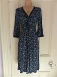 Fat Face size 8 BNWT twirl flower burst dress in dark blue, original RRP £40 - 8 Regular