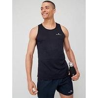 RONHILL Men/'s Core Vest, Black/Bright White, S