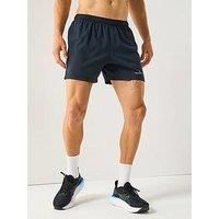 Ronhill, Men/'s Core 5" Short, Running, Black/Bright White, S