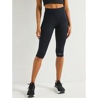 Ronhill Running, Wmn/'s Core Capri, Crop Tight and Tight, All Black, 8