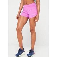 Ronhill Running, Wmn/'s Tech 4.5" Short, Fuchsia/Honeydew, Size 14
