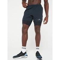 Ronhill Men'S Core Running 5 Inch Twin Short - Black