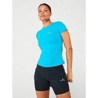 Ronhill Womens Core Short Sleeve Running Top Breathable Lightweight - Blue