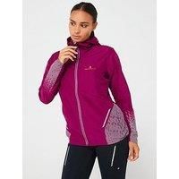 RONHILL Running, Wmn/'s Tech Reflect Jacket, Blackcurrant/Reflect, 8