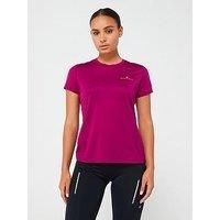 RONHILL Running, Wmn/'s Tech S/S Tee, Blackcurrant/Mango, 10