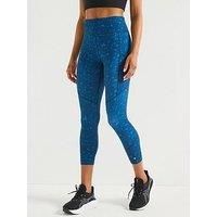 Ronhill Tech Womens Running Tights Blue 7/8 Cropped Training Run Breathable Gym