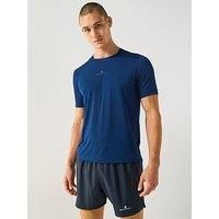 Ronhill Running, Men/'s Tech S/S Tee, Dark Navy/Oxide, M