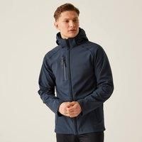 Regatta Men/'s X-Pro Repeller Lined Hooded Softshell Jacket, Blue (Navy), Medium (Manufacturer Size:M)