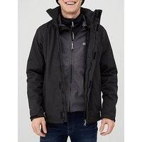 Regatta Mens Matt Windproof Waterproof Hooded Coat Full Zip Lined Rain Jacket