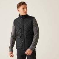 Regatta Men/'s Regatta Tyler Bodywarmer Plain Turtleneck Sleeveless Outdoor Gilet, Black, Large
