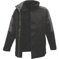 Regatta Professional Mens Defender III 3 IN 1 Jacket - Black/Seal Grey - XXL