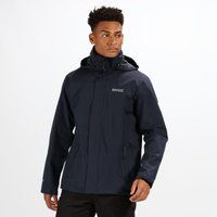 Regatta Mens Matt Windproof Waterproof Hooded Coat Full Zip Lined Rain Jacket