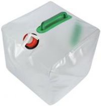 Regatta 20 Litre Foldable Water Carrier Ideal For Carrying and Storing Water Removable Leak Proof Tap Easy Refilling Folds Flat Easy Storage Transport For Outdoors Camping Travel Colour White