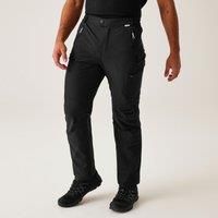 Regatta Men's Water-repellent Highton Lined Walking Trousers Black, Size: 40L