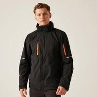 Regatta Professional Men's Water Repellent X-Pro Exosphere II Shell Jacket Black Magma, Size: XXL