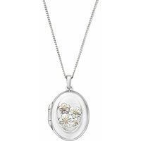 Nature's Wonder Sterling Silver Forget-Me-Not Locket