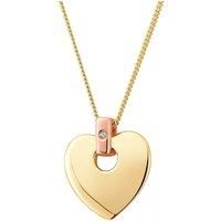 Official Welsh Clogau Yellow & Rose Gold Cariad Pendant (22") £100 OFF!