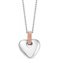 Official Welsh Small Clogau Silver & Rose Gold Cariad Pendant (22") £60 off!