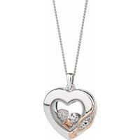 Clogau Past Present Future Inner Charm Heart Pendant