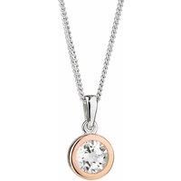 Official Clogau Silver & Rose Gold Celebration Pendant (22") £60 off!
