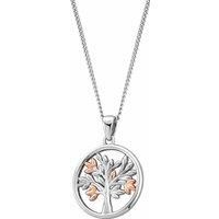 Clogau Sterling Silver and Rose Gold Tree Of Life Pendant Necklace 3SNTLCP