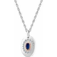 Clogau Women's Royal Sterling Silver Diana Pendant with Sapphire & Topaz in Metallics