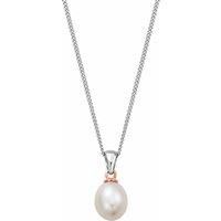 Nature's Wonder Sterling Silver Beachcomber Pendant with Pearl