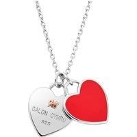 WRU Sterling Silver Welsh Heart Pendant