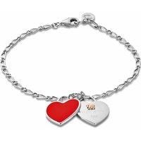 WRU Sterling Silver Welsh Heart Bracelet