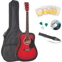 Encore EWP-100RB Acoustic Guitar Outfit - Redburst